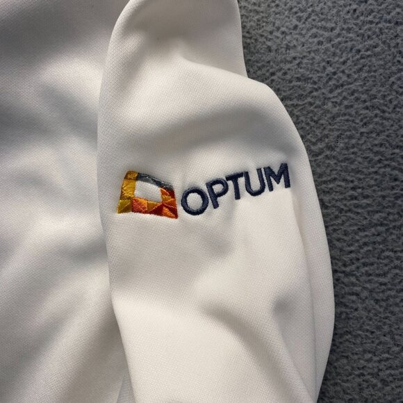 Nike Sweater Womens Large White Therma Fit Golf Half Zip Pullover Fleece Mock - Picture 4 of 14